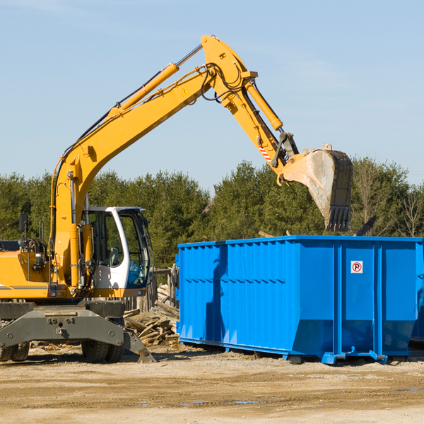 can i rent a residential dumpster for a construction project in Franklin California